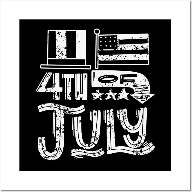 4th of july independence day Wall Art by osaya